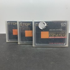 TDK dc-2120 Mini Data Cartridge 3 pack qic80 120 mb 307.5 feet  picture