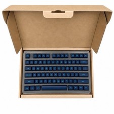 Maxkey SA Calm Depths Doubleshot ABS Keycap Set Blue Gray MX Compatible picture