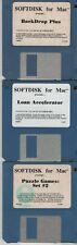 ITHistory (1995) APPLE Software - SOFTDISK LOT (3) BackDrop Plus; Loan; Puzzle Q picture