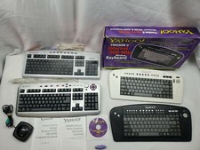 Yahoo Direct Access Internet Keyboard Vintage lot wired & Wireless mouse picture