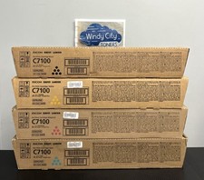 Genuine Ricoh Savin Lanier Toner Set C7100/C7110 828384, 828385, 828386, 828387 picture