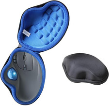 Hard Travel Case for Nulea M501 Wireless Trackball Mouse (Black+Blue) picture