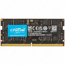 Crucial 16GB DDR5 4800 MHz PC5-38400 1Rx8 SODIMM Laptop Memory RAM CT16G48C40S5 picture