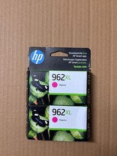 2 x GENUINE HP 962XL HIGH YIELD MAGENTA INK CARTRIDGE 3JA01AN - 2024 picture