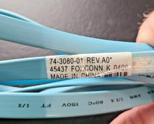 CISCO 6 FT CONSOLE CABLE 74-3080-01 REV A0 45437 FOXCONN K 0409 BLUE picture