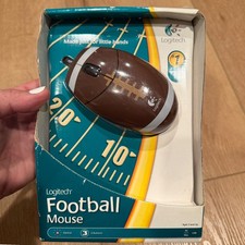 Logitech Football Mouse Optical 3-Button USB Wired Mini Mouse for Kids PC Mac picture