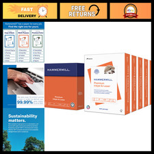 Premium 24lb Inkjet & Laser Printer Paper, 8.5x11, 2500 Sheets, 97 Bright, USA M picture