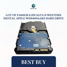 Lot of 2 640GB 3.5in SATA II Western Digital Apple WD6400AAKS Hard Drive picture