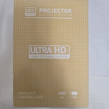 LED Desktop Multimedia Projector Ultra HD HDR USB Connectivity White/Black picture