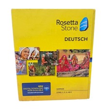 Rosetta Stone Deutsch German Level 1-5 Version 4 Box Set PC Mac Software picture