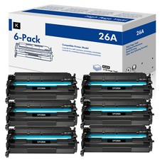 6PK Fits For HP Laserjet Pro M402n MFP M426fdw CF226A 26A Black Toner Cartridge picture