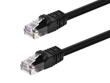 Cat5e Ethernet Patch Cable RJ45 Stranded 350Mhz UTP Copper Wire 24AWG 100' Black picture