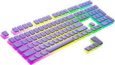 Ranked Pudding PBT Keycaps | 112 Double Shot Translucent ANSI US & ISO Layout | picture