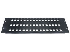 CNAweb 48 Port Unloaded Keystone Rack Mount Network Patch Panel 3U picture