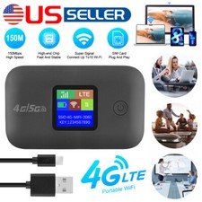 Portable Unlocked 5G 4G Wireless WiFi Router Mobile Broadband LCD MIFI Hotspot picture