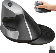 S22 Vertical Wireless Mouse, Ergonomic Design, 2.4G USB Dongle, 6 Buttons, 3 Adj picture