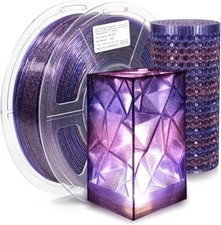 3D Printer Filament Clear PLA, Multicolor Transparent Transition Glitter Filamen picture