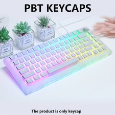 GIBKEY PBT Pudding Keycaps 129 Keys OEM RGB Backlit Set for Mechanical Keyboard picture