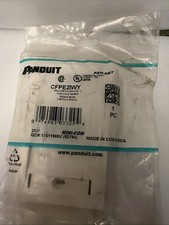 12 pack of Panduit Cfpe2iwy Mini-Com Faceplate Single Gang 2-Module Space  picture