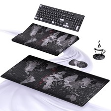Best Ospelelf Ergonomic Mouse Pad and Keyboard Stand Wrist Rest Set with Large picture