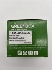 Greenbox Ink Cartridge New in Box H-62XLB Black & 62XLC Color, See Pic Of Labels picture