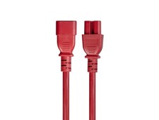 Monoprice 14AWG Heavy-Duty Computer Extension Power Cable / Cord - 3ft - Red picture
