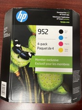Genuine HP 952 Ink Cartridges - Black/Yellow/Cyan/Magenta 4-pack NEW Exp 2028 picture
