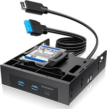 5.25 Inch Internal USB Hub Front Panel – USB‑C 20Gbps + 2X USB‑ picture