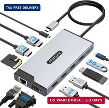 Docking Station USB C Hub Multiport Adapter Triple Display picture