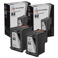 LD Replacement Replacement Ink Cartridges for HP C9362WN (HP 92) Black (2 Pack) picture