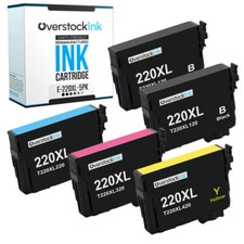 5-Pack T220XL 220XL Ink Cartridges Fits Epson Expression XP-320 XP-420 XP-424 picture