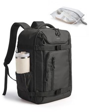 BAGSMART Travel Backpack for Women & Men, 17-Inch Laptop 17.3 Inch, Black picture
