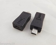 10x Mini USB 5 Pin Male To Female Jack M/F Extension Converter Adapter Connector picture
