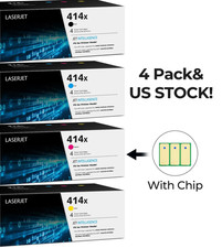 Generic 414X 4x Color Set Toner Cartridge W2020X W2021X W2022X W2023X Sealed New picture