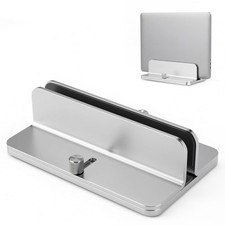 Aluminum Vertical Laptop Stand Holder, Adjustable Dock for MacBook picture