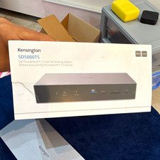 Kensington SD5000T5 Thunderbolt 5 Triple 4K Dock, Silver, USB-C RJ-45 SD picture
