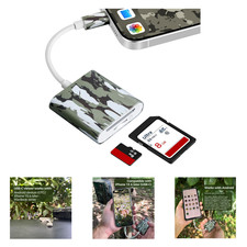 Trail Camera Viewer, Game Camera SD Card Reader for iPhone 15 and Android USB-C picture