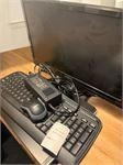 HP Compaq Elite 8300 Ultra-Slim Desktop, Insignia Monitor, Logitech Mouse, picture