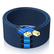 100ft Active USB 2.0 Cable, Type A to B, High Speed 100ft, Blue picture