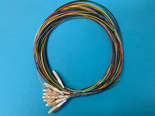 12 Optic Fiber Pigtail, Color-Coded, MMF OM4, LC/UPC, 900um, 3 Meter, Unjacketed picture