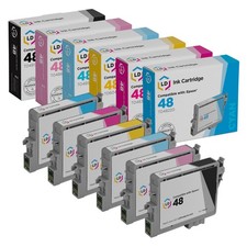 LD Replacement T048 Toner Set of 6 Ink for Epson T048 R300 RX500 RX600 R300M picture