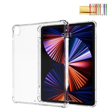 Clear 13in Tablet Case Shockproof TPU Back Cover with Pencil Holder picture