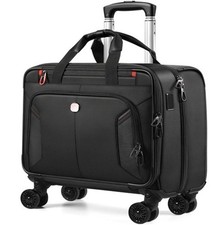 Star Cloud Rigid Frame Rolling Laptop Bag on Wheels, Rolling Briefcase with USB picture