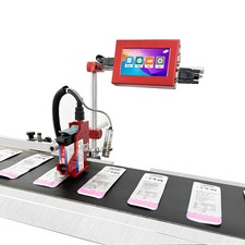 12.7mm Auto Online Inkjet Date Batch Coder Printer Without Conveyor Standalone picture