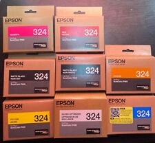 Epson 324 NEW SEALED Lot of 8 Ink Cartridges SureColor P400 Printer 2020-2025 picture