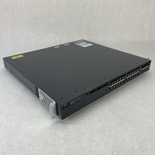 Cisco Catalyst WS-C3650-24PS-S 24-Port PoE+ 4x1G  2x PSU AC Tested & Reset picture