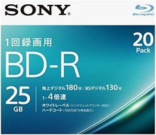 Sony Printable HD Blu-Ray 20pack BD-R BDR Blank Disc Media 4x 25Gb F/S w/Track# picture