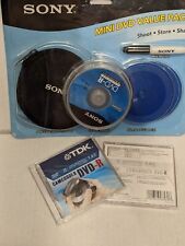 12x Mini DVD-R  10x Sony + 2x TDK 1.4gb Handycam Disks Value Pack +case + Marker picture