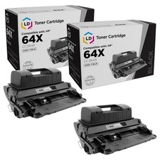 LD Products Compatible Toner Replacement For HP 64 64X CC364X (black, 2-Pk) picture
