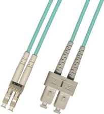 250M Multimode Duplex 10GB OM3 Fiber Optic Cable 50/125 LC SC Aqua Patch Cable picture